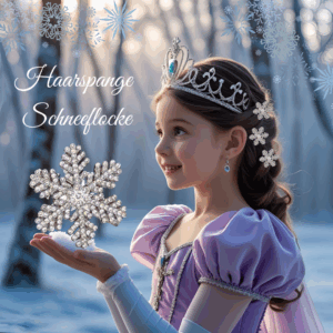 Haarspange Schneeflocke