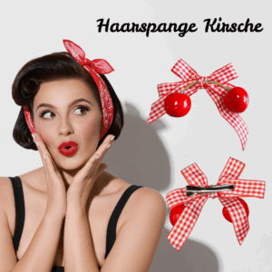 Haarspange Kirsche